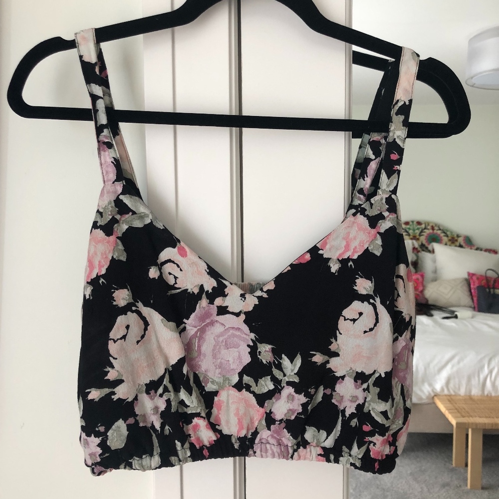 Forever21 Floral Crop Top